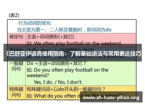 《巴舒亚伊语言使用指南:了解基础语法与常用表达技巧》 《巴舒亚伊语言使用指南:了解基础语法与常用表达技巧》